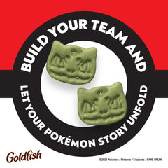 Hand holding bag to show Goldfish Bulbasaur size and portability