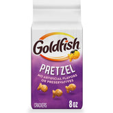 Goldfish Pretzel Crackers bag shown for easy, on-the-go snacking.