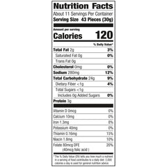 Close-up of Goldfish Pretzel Crackers showing crisp texture and crunch