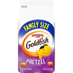 Goldfish Pretzel Crackers packaging 12oz bag for convenient on-the-go snacking