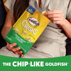 Goldfish Sour Cream and Onion baked crackers in a bowl, great for sharing.
