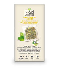 Good Earth Sensorials tea bags closeup showing natural ingredients.