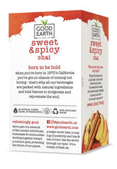 Cinnamon and orange aroma highlighted in Good Earth Tea Chai blend.