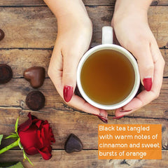 Good Earth Tea Co. packaging close-up highlights natural blends for clean ingredient focus.