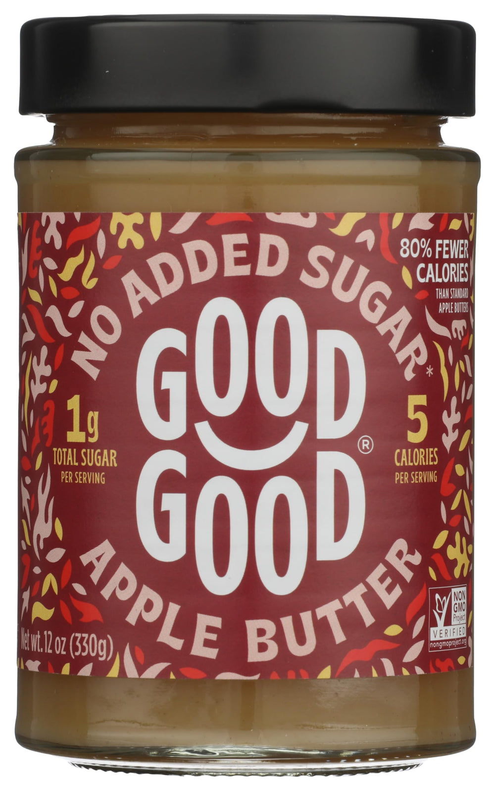 Good Good Apple Butter with Cinnamon and Clove jar on display, keto-friendly spread