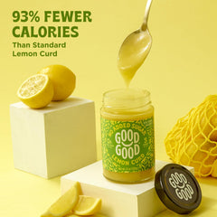 GOOD GOOD Lemon Curd cream close-up emphasizing creamy texture and natural sweetness.