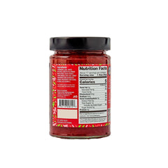 Good Good Strawberry Jam jar closeup highlighting real fruit bits and natural sweetness.