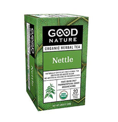 Good Nature Organic Nettle Tea box with 20 caffeine-free tea bags.