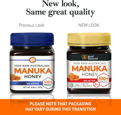 Good Natured Manuka Honey jar and label showing MGO potency and lab-tested quality.