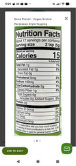 Good Planet Foods Parmesan Grated Shakr PB shaker-style container for easy dispensing