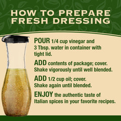 Good Seasons cruet two-pack on kitchen counter for versatile dressings.