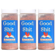 Shit Load Good Shit Seasoning pack 3 tin front enhances flavor.
