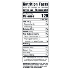 Good Thins gluten-free crackers baked to crispy perfection for light munching.