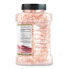 Coarse pink salt crystals ideal for grinder refills and fresh flavor.