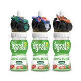 good2grow apple juice bottle with a kid-friendly lid for mess-free snacking