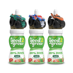 good2grow apple juice bottle with a kid-friendly lid for mess-free snacking