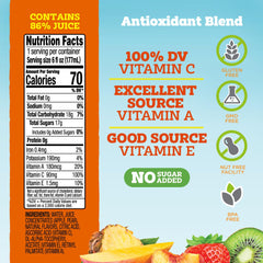 good2grow spill-proof topper on a kid-friendly juice bottle designed for car trips