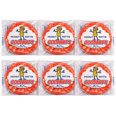 Goodart's Salted Nut Roll 6-pack packaging, ideal for on-the-go snacking.