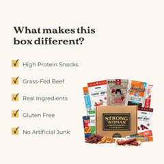 Goodland Farms grass-fed beef jerky close-up shows flavor and texture.