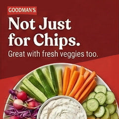 Goodman's Onion Soup Dip Mix dip served with chips for flavor