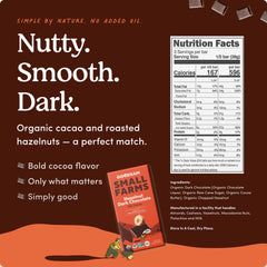 Goodsam hazelnut dark chocolate bar closeup nuts, rich cacao with roasted hazelnuts