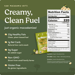 Goodsam macadamia nuts unsalted in a bowl, highlighting creamy crunch