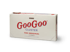 GooGoo Clusters Original packaging on display, nostalgia from Nashville since 1912.