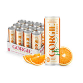 GORGIE Orange Twist bottle front shows sugar-free energy with natural citrus flavor.