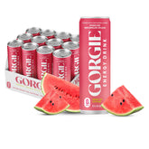 GORGIE Watermelon Crush bottle shows sugar-free energy with zero calories.