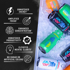 Gorilla Mind Energy Drink 12-pack box for convenient on-the-go energy.