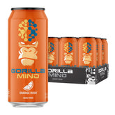 Gorilla Mind Energy Drink Orange Rush can ready to sip for clean energy