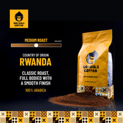 Gorilla's Coffee Fair Trade label — ethically sourced beans support sustainable farming.