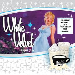 Gosh That's Good sugar-free white velvet chocolate front label emphasizes clean ingredients and lactose-free goodness.