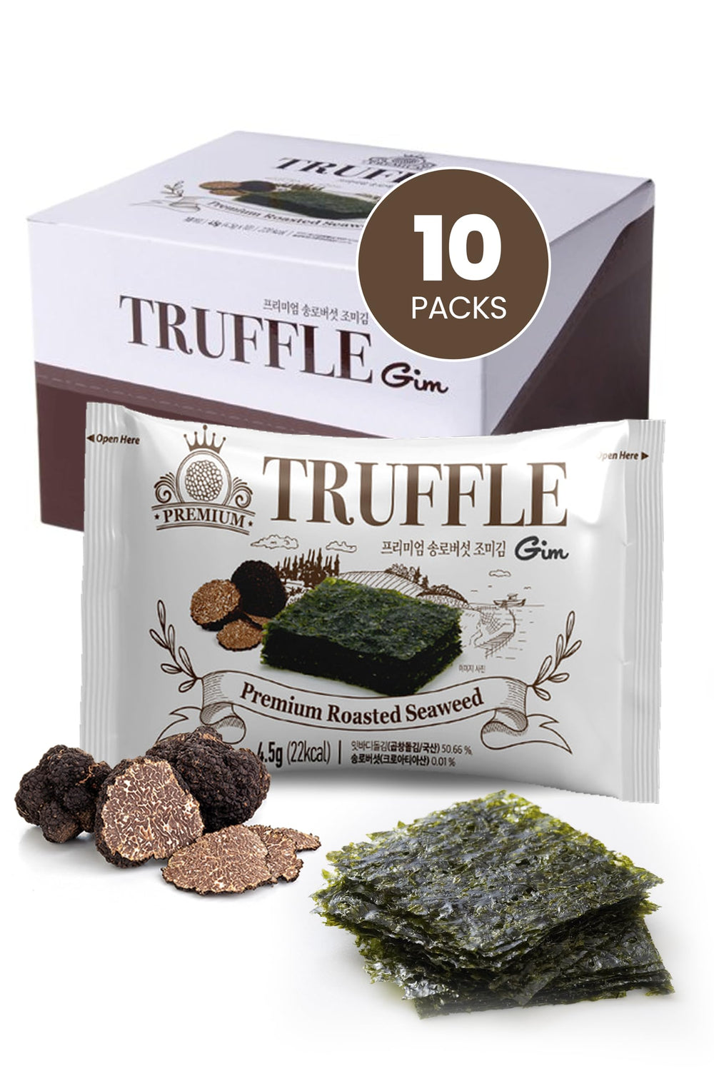 Got Banchan Truffle GIM front view: premium roasted seaweed for sushi and on-the-go snacking.