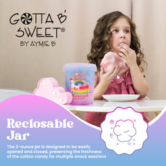 Gotta B Sweet Birthday Cake cotton candy color swirls entice kids at parties.