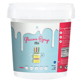 Gourmanity glucose syrup bottle close-up showing clarity for glossy icings and smooth textures