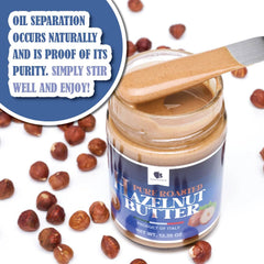 Gourmanity keto-friendly hazelnut butter, a dairy-free snack option.