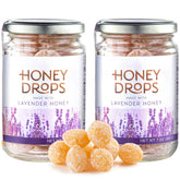 Gourmanity Honey Drops lavender outer casing with powdered sugar, ideal for gifting.