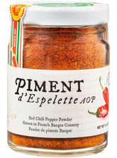 Gourmanity Piment Espelette powder jar on counter ready to season dishes
