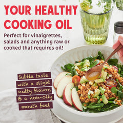 Gourmanity Rice Bran Oil bottle-spout detail shows precise measuring.