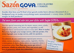 Goya Cilantro & Tomato Seasoning ready dish, enhances meals with bold Latin flavor