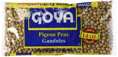 Goya Gandules dry pigeon peas in 14oz bag for versatile Caribbean meals.