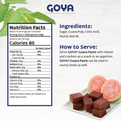 Close-up of Goya guava paste bars highlighting glossy texture