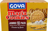 GOYA Maria Cookies 7oz pack on a kitchen counter, ideal with coffee.