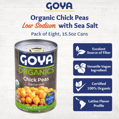 Goya Organic Chick Peas with sea salt seasoning
