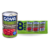 Goya Organic Red Kidney Beans can with sea salt; ideal for hearty chili