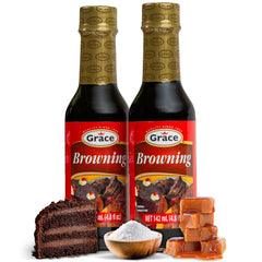 Grace Browning Sauce bottle pour for enhancing meats and baking flavors.