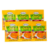 Grace pumpkin flavored soup mix 6-pack box, ready for easy weeknight meals.