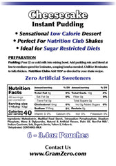 GramZero nutrition club shake flavor powder for creamy meal replacements.