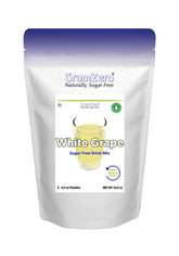 GramZero White Grape powder pouch for smooth mixing and zero calorie flavor enhancement.